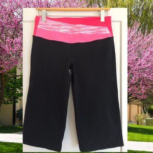 lululemon athletica capris yoga pants. Black
